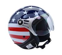 Motorradhelm Jethelm Chopperhelm Harley Helm CMX USA Flag Cafe Racer XL