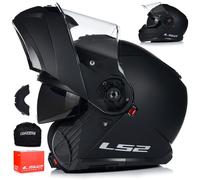 MOTORRADHELM LS2 KLAPPHELM MODULAR TOUREN FF908 STROBE-II HELM MIT DOPPELVISIER