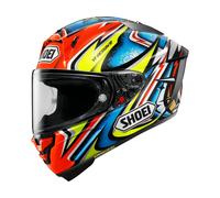 Shoei X-SPR Pro Daijiro Helm, weiss-rot-blau-gelb, Größe M für Männer
