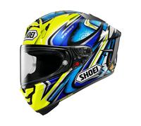 Shoei X-SPR Pro Daijiro Helm, weiss-blau-gelb, Größe M für Männer