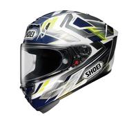 Motorradhelm Shoei X-SPR Pro Escalate Racing Helm, M, tc2 blau weiß gelb M tc2 blau weiß gelb