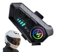 Motorradhelme - Motorrad-Kopfhörer - Drahtlose Drahtlose Kopfhörer Für Motorräder Und Straße Fahren | Handfreie Drop-down Gegensprechanlage Rauschen Und HD Sound | Focunciationskommunikation In