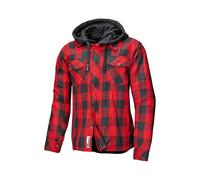 Motorradjacke Held Flanellhemd Lumberjack II Herren schwarz rot abriebfest