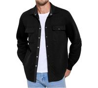 Motorradjacke Herren Sommer Revers Steppjacke Bomberjacke Herren Winter Arbeitsjacke Ohne Kapuze Bomberjacke Freizeitjacke Blitzangebote des Tages Aktuell Herrenjacke Solid Jacke Herren（Schwarz，XL）