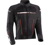 Motorradjacke IXON T-Rex schwarz-weiß-rot 3XL