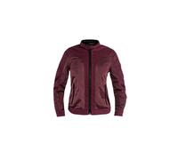 John Doe Aero Mesh perforierte Damen Motorrad Textiljacke, rot, Größe L