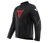 Dainese - Air Graphics Tex Jacket, Sommer Motorradjacke, belüftet und leicht, mit weichen Protektoren an Schultern und Ellenbogen, Mann, Schwarz/Rot Diamant, 50