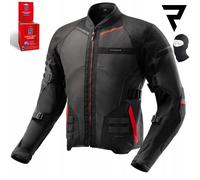 Rebelhorn Scandal 3 Motorrad Textil Jacke, schwarz-grau-rot, Größe 3XL für Männer