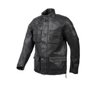 Rukka R.S. Zoorace Motorrad Lederjacke, schwarz, Größe 52 für Männer