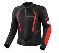 SHIMA MESH PRO 2.0 Motorrad Jacke Herren mit Protektoren AIRFORCE Rückenprotektor Motorradjacke Sommer Schulter Protektor Ellbogen Textiljacke Schutzjacken Protektorenjacke (Männer, Rot, 3XL)