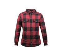 John Doe Motoshirt Women Motorradhemd schwarz-rot 2XL