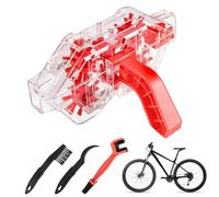 Motorradkette Reparatur Reinigungsset | Tragbare Kettenbürste | Ergonomisches Zubehör für nicht rutschige Fahrräder und Motorradfahrer zum Entfetten, Waschen, Polieren