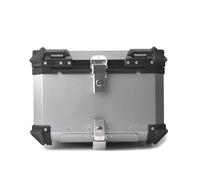 Motorradkoffer Gepäck Topcase für Yamaha BT 1100 Bulldog 2002-2006, Aluminium Wasserdicht Motorrad Heckbox Helmkoffer mit Sicherheitsschloss,SLIVER-45L