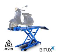 Motorrad Scherenhebebühne Motorradheber Hydraulisch mit Fußpumpe 364kg BITUXX