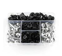 Motorradschrauben Motorrad Komplette Voll Verkleidung Schrauben Kit Windschutzscheibe Clips Für Yamaha TRACER900 FJ-09 FJ09 FJ 09 FZR 1000 FZR1000 1991-1996 Motorrad-Verkleidungsschrauben-Set(Silber)