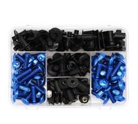 Motorradschrauben Motorrad Komplette Voll Verkleidung Schrauben Kit Windschutzscheibe Clips Für Yamaha TRACER900 FJ-09 FJ09 FJ 09 FZR 1000 FZR1000 1991-1996 Motorrad-Verkleidungsschrauben-Set(Blau)