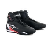 Motorradschuhe Alpinestars Sektor Schwarz/Weiß/Rot44 Schwarz,Weiß,Rot