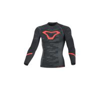 Motorradshirt Macna Baselayer All-season Schwarz/Grau/RotL/XL Schwarz,Grau,Rot
