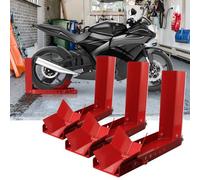 Motorradständer 9 Löcher , Mobile Motorrad Ständer aus Stahl Radwippe Motorradwippe Motorrad Radklemme (3 Stück)