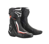 Motorradstiefel Alpinestars SMX Plus V2, 48 EU, black/white/red fl 48 EU black/white/red fl