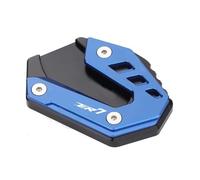 Motorradteil 1 Stück Motorrad-Seitenständer, Seitenständer-Vergrößerungsverlängerung, CNC-Zubehör Für Yamaha Tracer 7 Tracer7 2021 2022 2023(Blu)