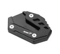 Motorradteil 1 Stück Motorrad-Seitenständer, Seitenständer-Vergrößerungsverlängerung, CNC-Zubehör Für Yamaha Tracer 7 Tracer7 2021 2022 2023(Nero)