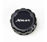 Motorradteil Bremsflüssigkeitszylinder Hinten Hauptbehälter Abdeckkappe Zubehör Für Yamaha XMAX X-MAX 125 250 300 400 XMAX125 XMAX250 XMAX300(Nero)