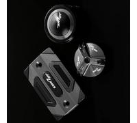 Motorradteil Für YAMAHA Tracer 7 / Gt 2021 2022 2023 CNC Aluminium Motorrad Zubehör Hinten Vorne Brems Flüssigkeit Reservoir Kappe Öl Füllstoff(Grey)