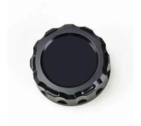 Motorradteil Motorrad CNC Aluminium Legierung Zubehör Hinten Brems Flüssigkeit Schutz Kappe Für Kawasaki Für Ninja 250 300 400 650 1000SX H2(Nero)