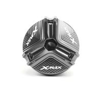 Motorradteil Motorrad Mode Zubehör CNC Motor Öl Füllstoff Kappe Stecker Abdeckung Für Yamaha XMAX 250 300 XMAX300 X-MAX 2017-2020 2021 2022(Grey)