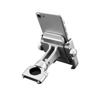 Motorradtelefonhalterung Für NC700 Für NC750 SX 2014-2017 Motorrad Handy Halter Ständer Drehbare Installiert Auf Lenker Handyhalterung Motorrad (Farbe : Silber)
