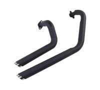 Motorräder Auspuff Schalldämpfer Für Kawasaki Für EN800 Für VN800 Für Vulcan S 800 Für VN400 Motorradauspuff Komplettsystem Slash Cut Halldämpferrohr Dual Halldämpfer Drag Pipe(Chrome)