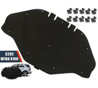 Motorraumdämmung Dämmmatte Abdeckung Motorhaube + CLIPS FÜR MERCEDES M ML W166