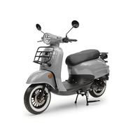 Motorroller Retro Roller Luna Grau 50ccm 45 kmh Moped Scooter Euro 5