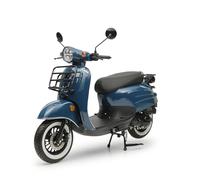 Motorroller 50 ccm Burnout Luna Ozeanblau 25 km/h