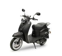 Retro Motorroller MiniMe 50ccm Roller Mofaroller (Schwarz-Matt, 45 km/h)