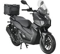 Motorroller ALPHA MOTORS "ADV X-treme 125 ccm EURO 5+ (mit/ohne Topcase)", schwarz (schwarz, schwarz), Motorroller & Mofas, mit Topcase, 85 km/h, B:75cm H:130cm L:197cm (62964123-0) schwarz, schwarz