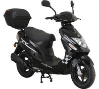 Alpha Motors Motorroller CityLeader 50 ccm 45 kmh EURO 5 schwarz inkl. Topcase