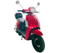 Motorroller GT UNION "Massimo 25", rot (rot, schwarz), Motorroller, mit Topcase, 25 km/h, mit und ohne Topcase verfügbar, B:67cm H:115cm L:189cm (46364661-0) rot, schwarz