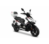 Motorroller GT UNION "Matador A7, 50 ccm, 25 km/h", schwarz-weiß (racing, weiß, schwarz), Motorroller, mit Topcase, 25 km/h, B:74,4cm H:110cm L:190,7cm (41862104-0) racing, weiß, schwarz