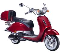 Motorroller GT UNION "Strada 125", rot, schwarz, Motorroller, 85 km/h, Luftgekühlter Motor, B:88cm H:111cm L:188cm (15694162-0) rot, schwarz