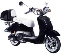 Motorroller GT UNION "Strada 45", schwarz, weiß, Motorroller, 45 km/h, Luftgekühlter Motor, B:88cm H:111cm L:189cm (20634818-0) schwarz, weiß