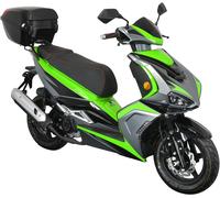 Motorroller GT UNION "Striker 45", grün (grün, schwarz, schwarz), Motorroller, 45 km/h, Luftgekühlter Motor, B:71cm H:115cm L:181cm (48508543-0) grün, schwarz, schwarz