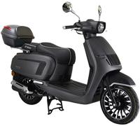 Motorroller GT UNION "Venis 45 (mit/ohne Topcase)", grau (grau metallic matt, schwarz), Motorroller, mit Topcase, 45 km/h, mit USB-Anschluss, B:70,5cm H:125,7cm L:182cm (37683843-0) grau metallic matt