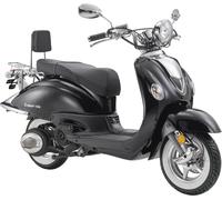 Motorroller LUXXON "LuXXon Cruiser Motorroller (80 km/h), 125 ccm", schwarz, Motorroller, ohne Topcase, 80 km/h, B:88cm H:109cm L:187,5cm (58804311-0) schwarz