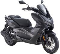 Motorroller LUXXON "Silvermax 125 (85 km/h), E5+, Maxi-Scooter, matt-anthrazit", schwarz (matt, anthrazit), Motorroller, ohne Topcase, 85 km/h, Euro 5+, Windschild, CBS, USB-Anschluss, Maxi-Scooter, K