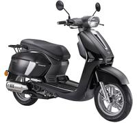 Motorroller PRIKE "Classic Roller VL50, (45km/h), 50 ccm", schwarz, Motorroller, ohne Topcase, 45 km/h, Kraftstoffeinspritzung (EFI), Lenkerschloss, Staufach, Scooter, LED, B:70cm H:110cm L:185,5cm (6