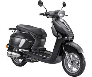 Motorroller PRIKE "Classic Roller VL50, (45km/h), 50 ccm", schwarz, Motorroller, ohne Topcase, 45 km/h, Kraftstoffeinspritzung (EFI), Lenkerschloss, Staufach, Scooter, LED, B:70cm H:110cm L:185,5cm (6