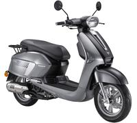 Motorroller PRIKE "Classic Roller VL50, (45km/h), 50 ccm", silber, Motorroller, ohne Topcase, 45 km/h, Kraftstoffeinspritzung (EFI), Lenkerschloss, Staufach, Scooter, LED, B:70cm H:110cm L:185,5cm (53
