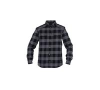 Motoshirt Hemd (Grau/Schwarz), M